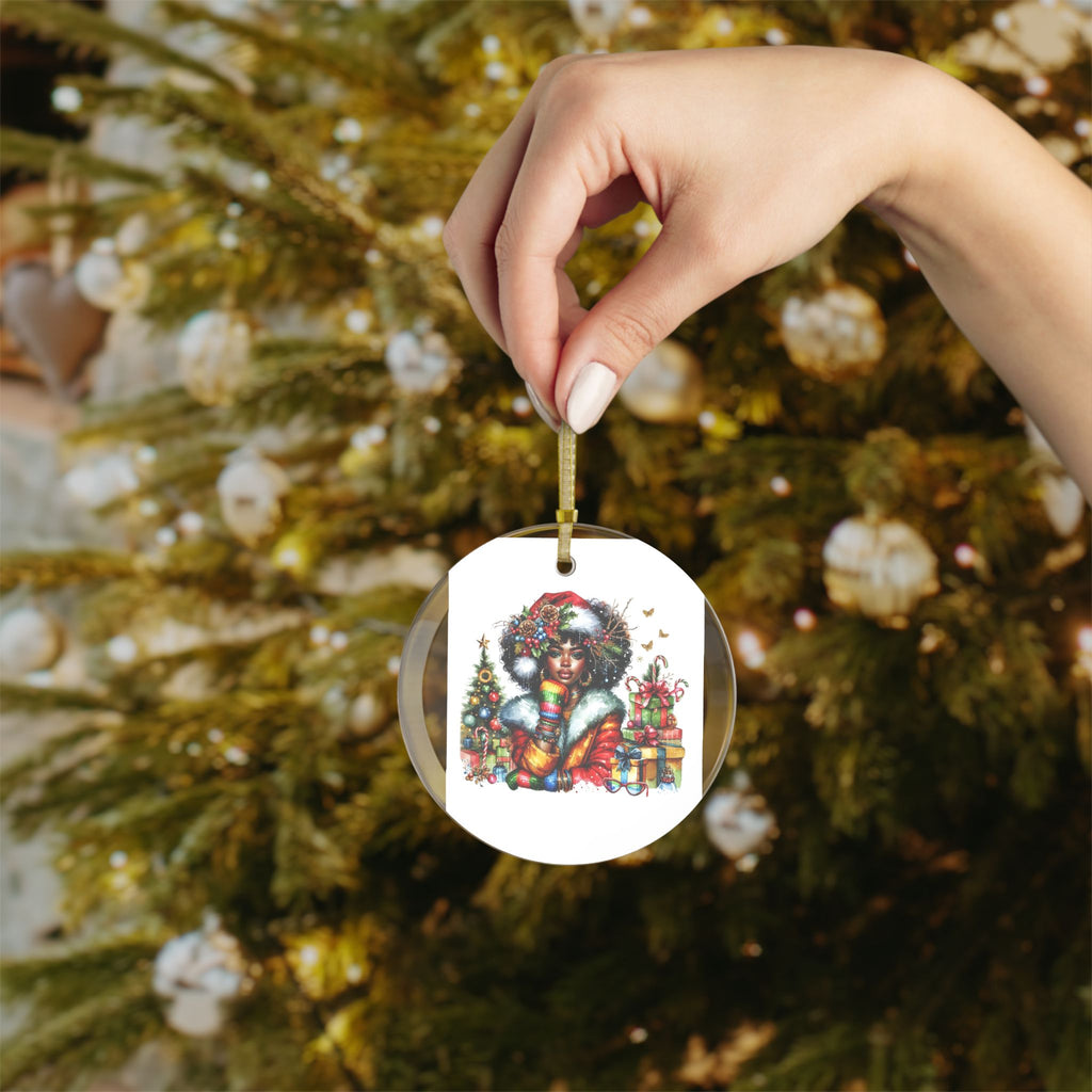 Queens of Christmas Glass Ornament — 'Beauty & Christmas Magic' Holiday Decor