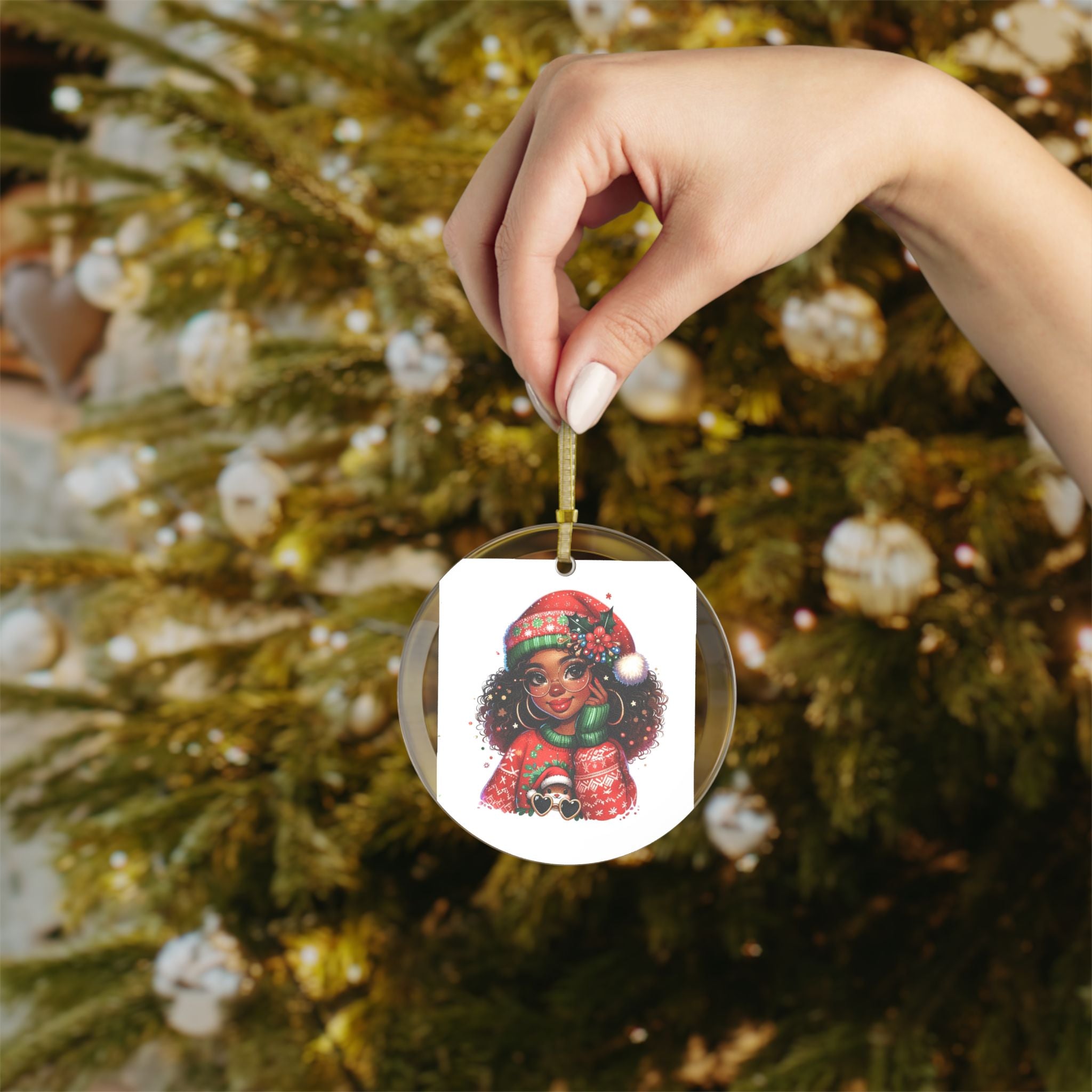 Queens of Christmas Glass Ornament — Holiday 2025 Beauty & Magic Collector’s Ornament
