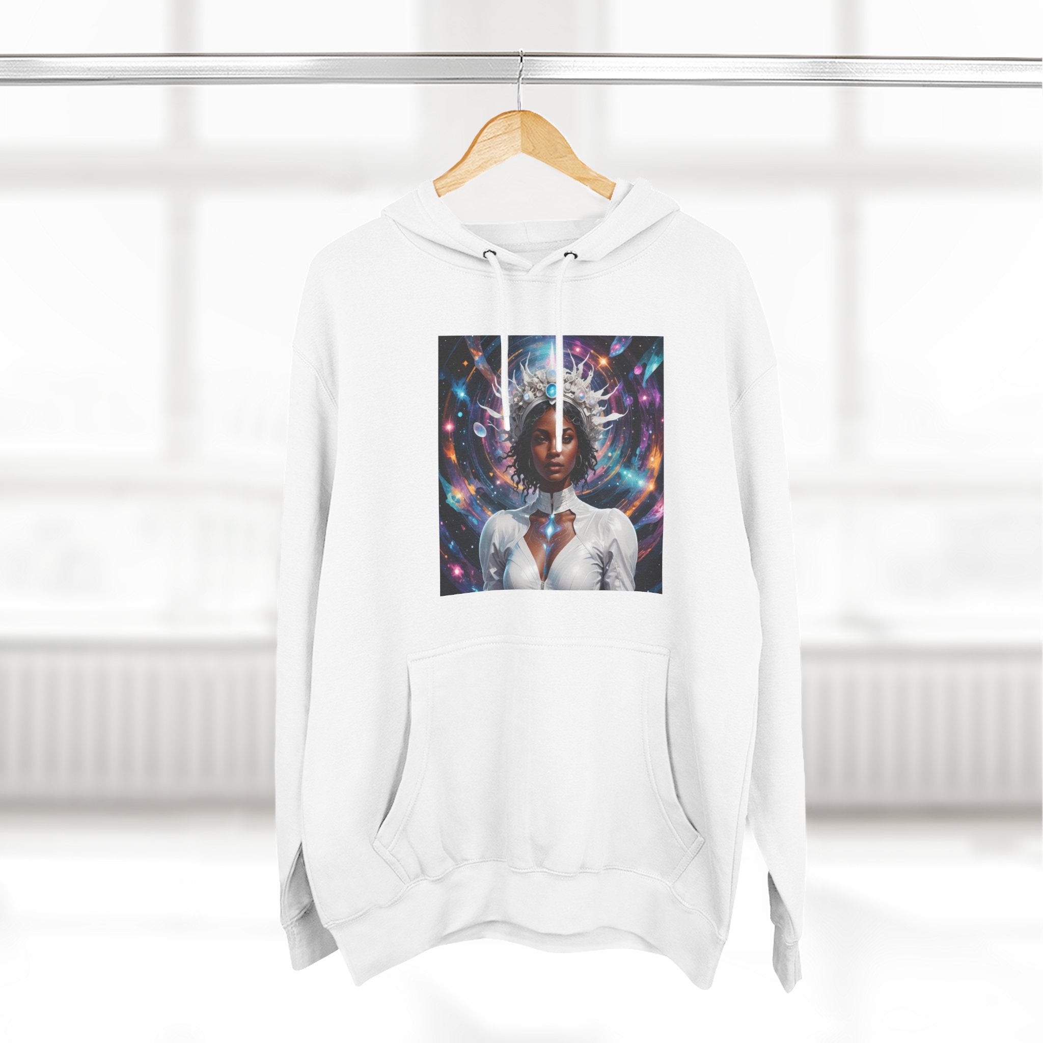 Stardust Soul Three-Panel Fleece Hoodie | Cosmic Art Pullover, Inspirational Gift, Unique Hoodie for Women, Spiritual Apparel, [...]