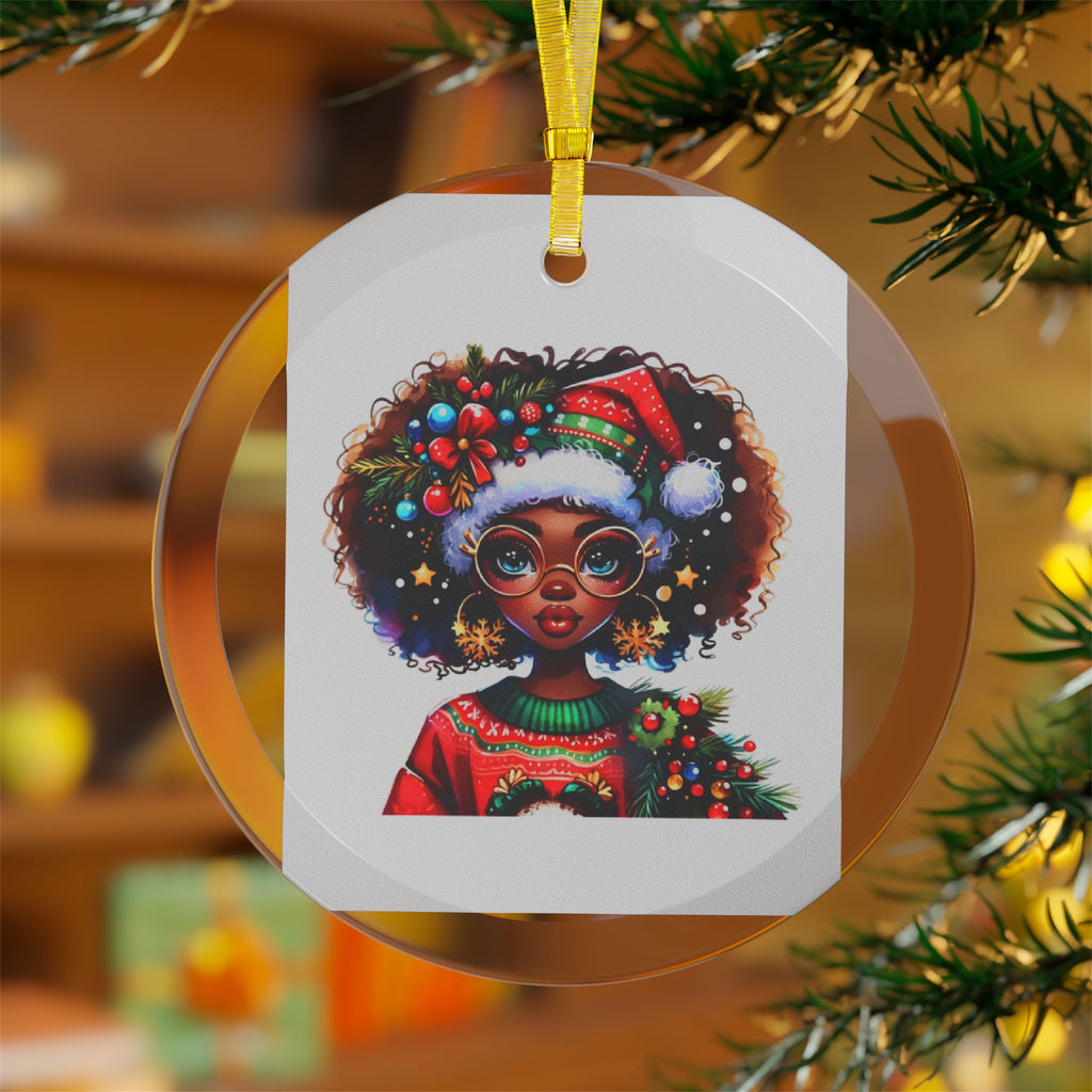 Queens of Christmas Glass Ornament — 2025 Holiday Beauty & Magic