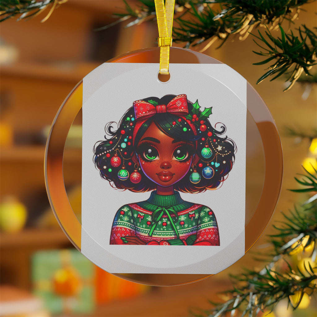 Queens of Christmas Glass Ornament — 2025 Holiday Beauty & Magic Collectible