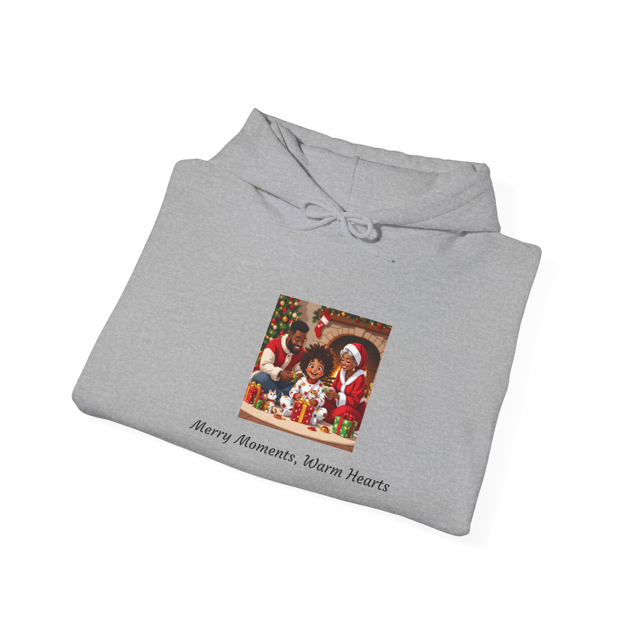 Cozy Holiday Sweatshirt | Merry Moments, Warm Hearts | Gift for Him, Her | Christmas Hoodie, Festive Apparel, Winter Wear
