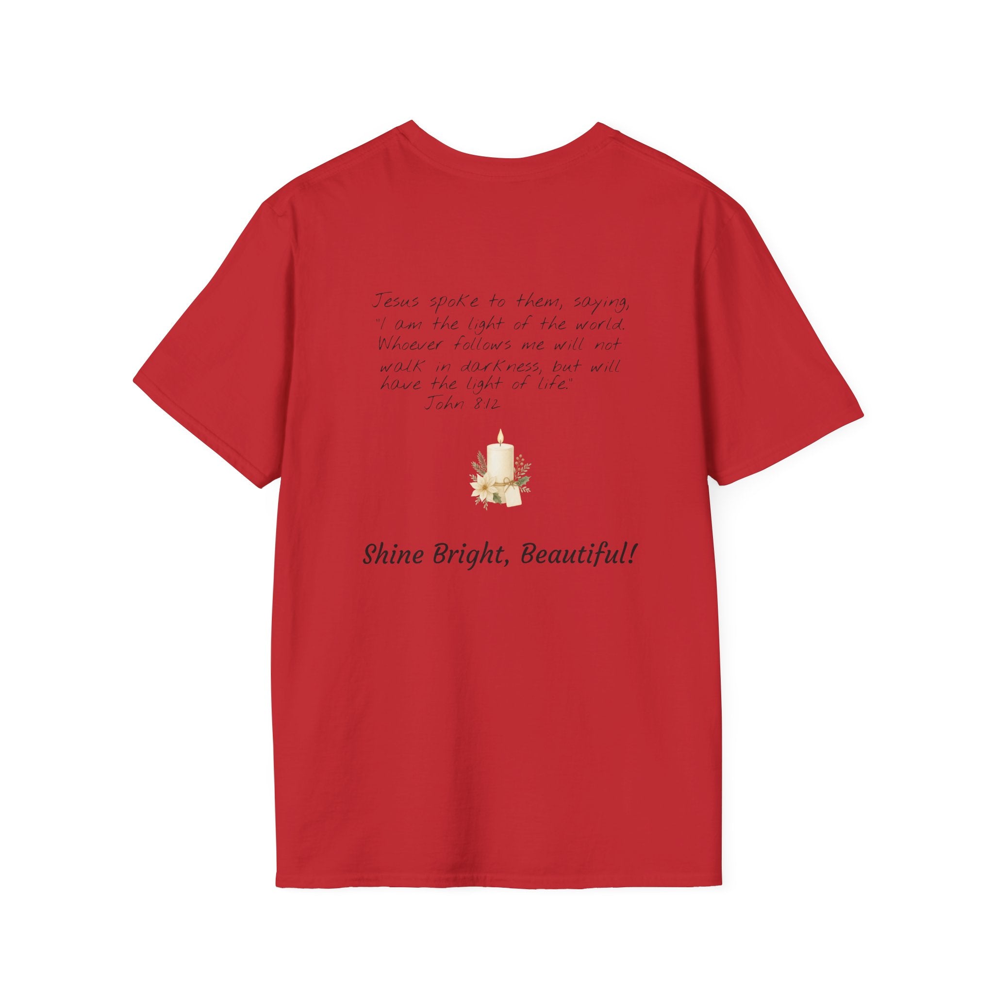 Queens of Christmas Cozy T-Shirt — “Jesus Is the Light of the World”
