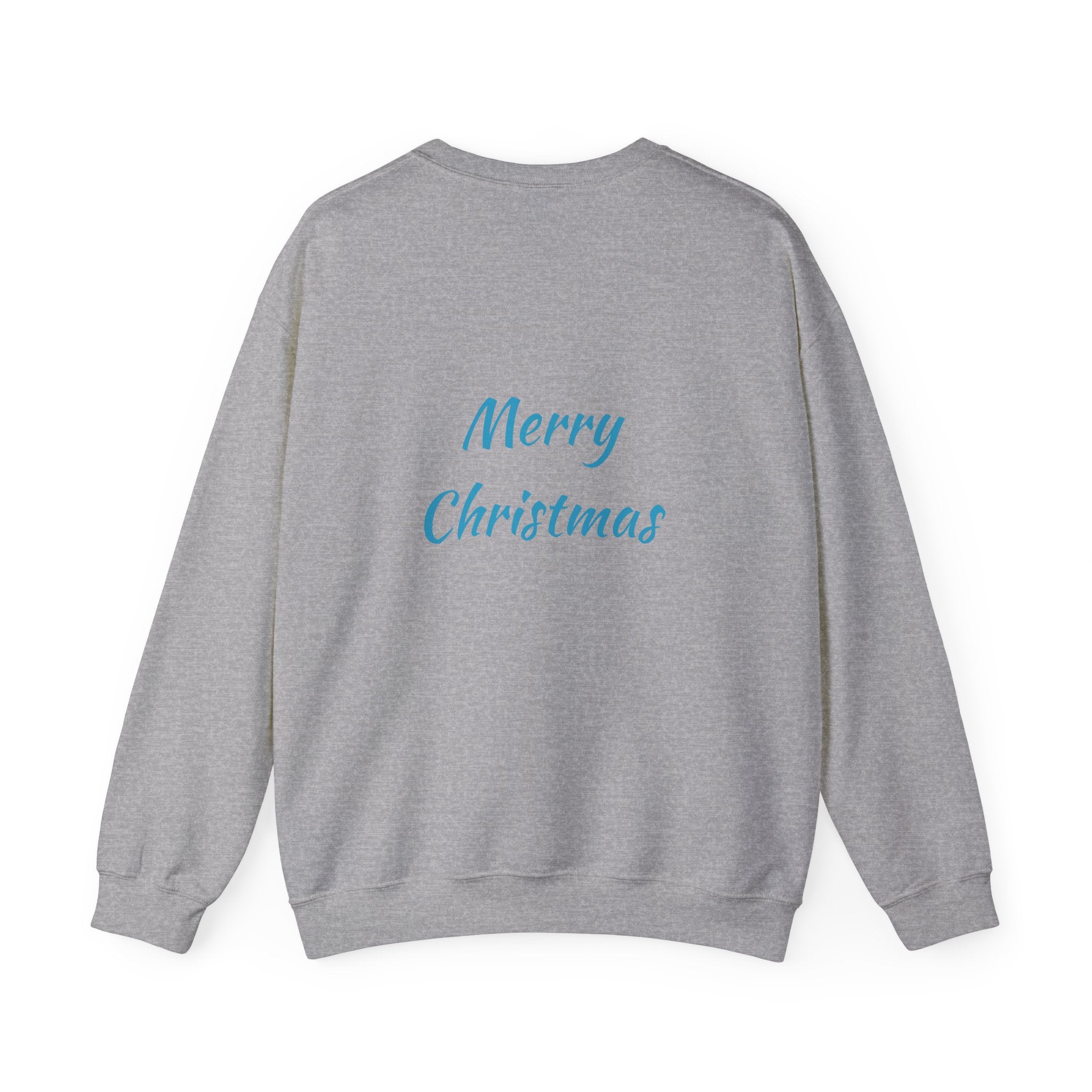 Christmas Sweatshirt - Blue Santa Claus Holiday Crewneck