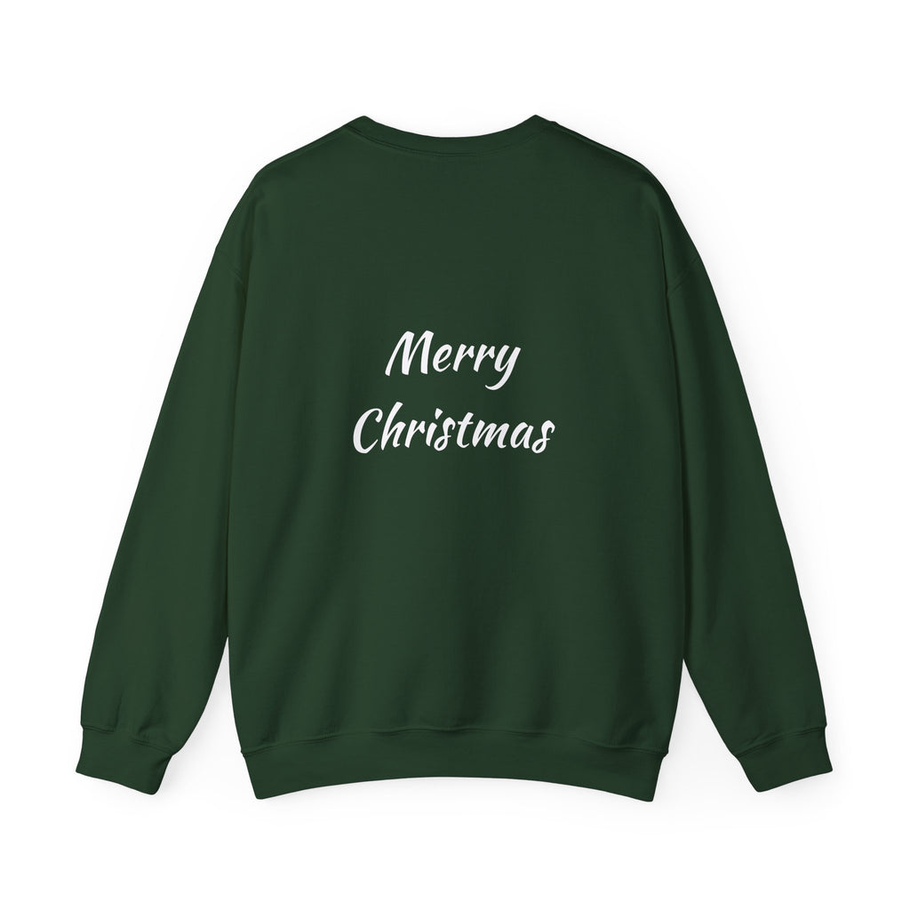 Christmas Sweatshirt - Blue Santa Claus Holiday Crewneck