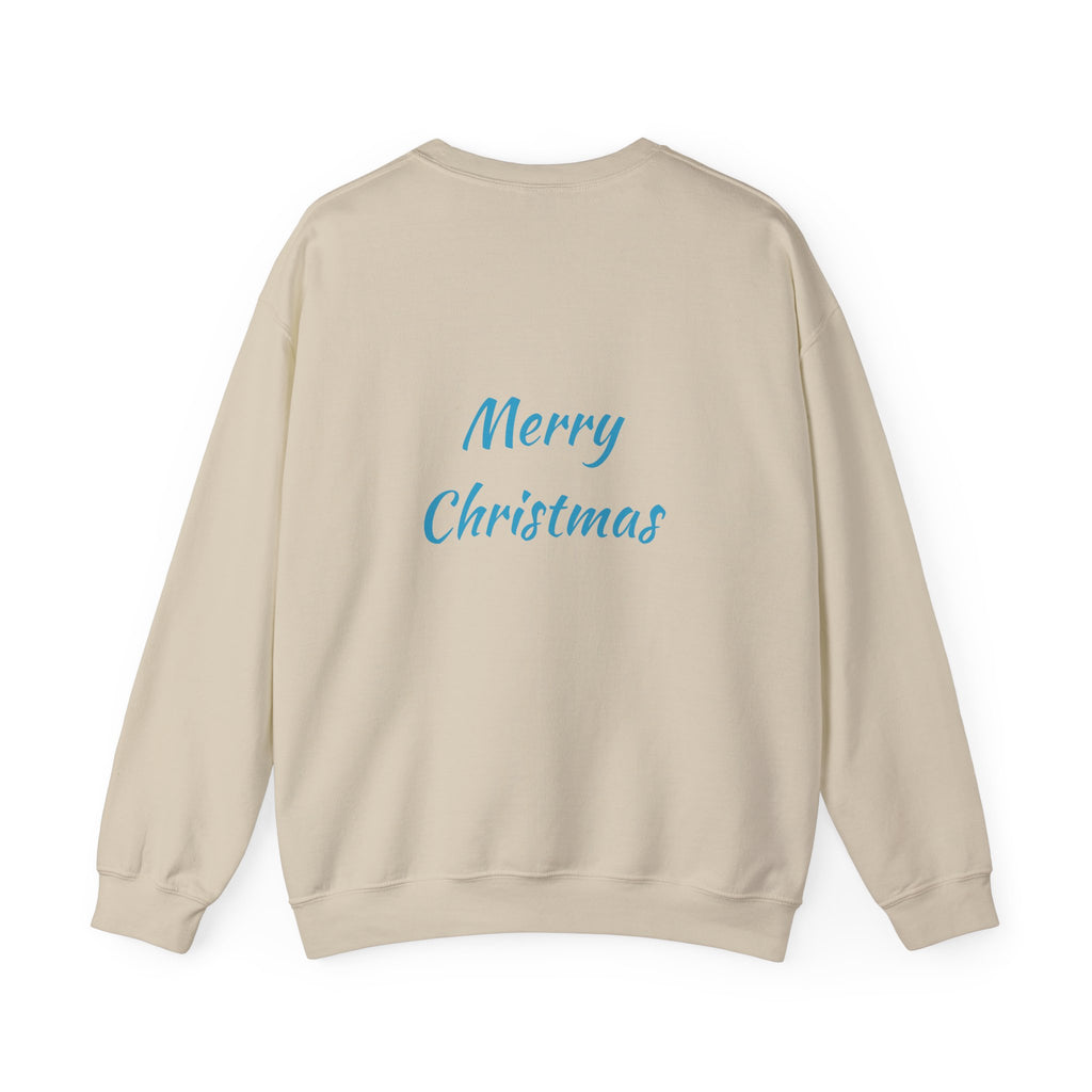 Christmas Sweatshirt - Blue Santa Claus Holiday Crewneck