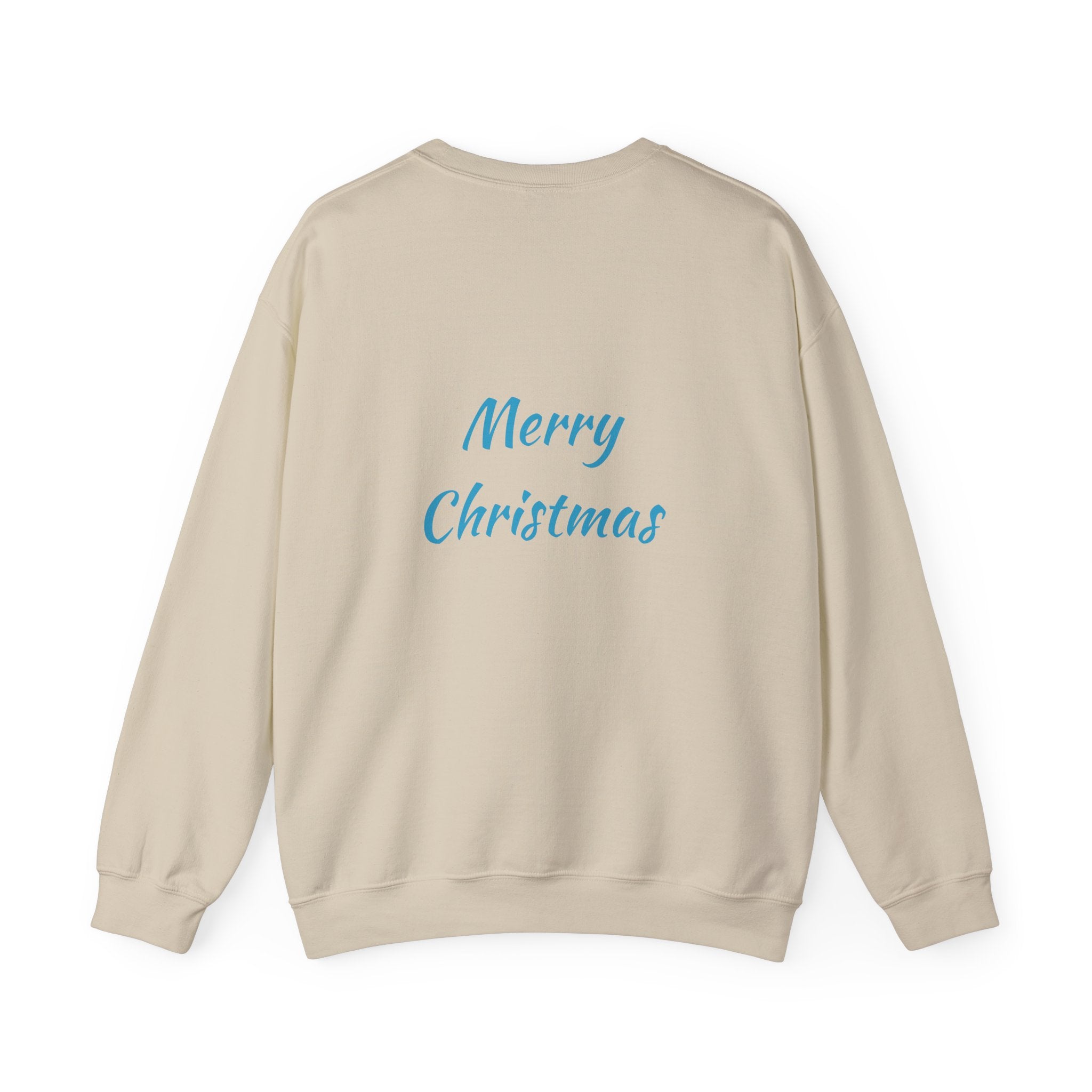 Christmas Sweatshirt - Blue Santa Claus Holiday Crewneck