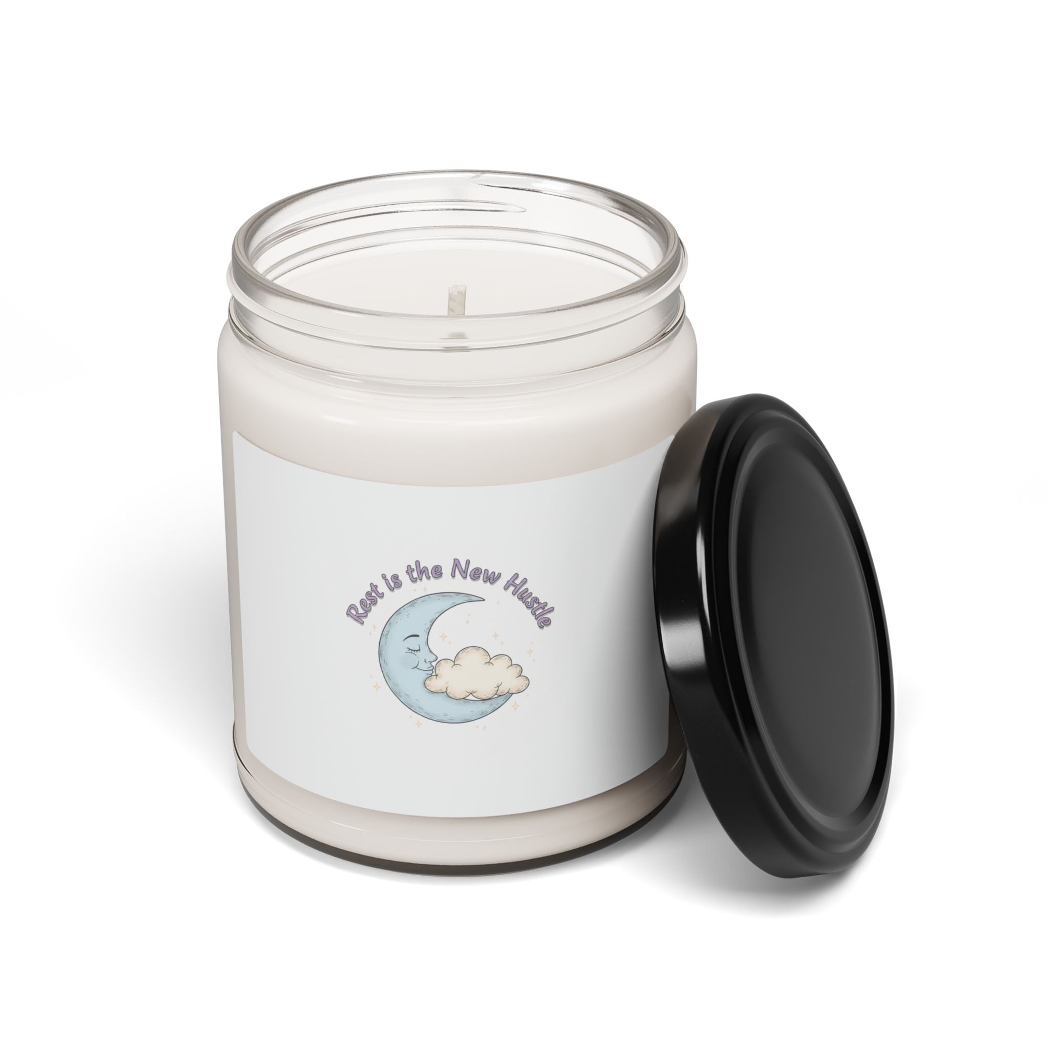 Rest Is The New Hustle Scented Soy Candle — Comfort & Relaxation (9oz)