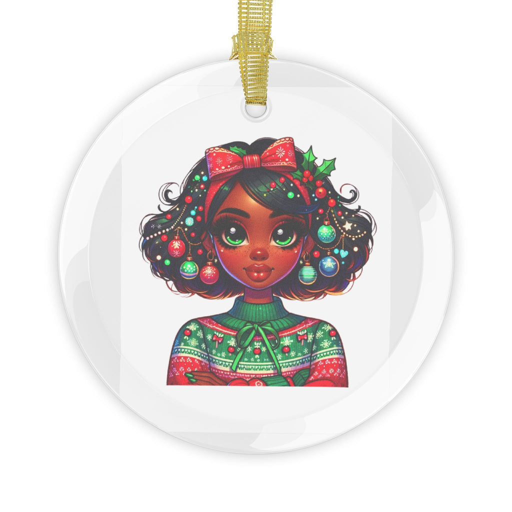 Queens of Christmas Glass Ornament — 2025 Holiday Beauty & Magic Collectible