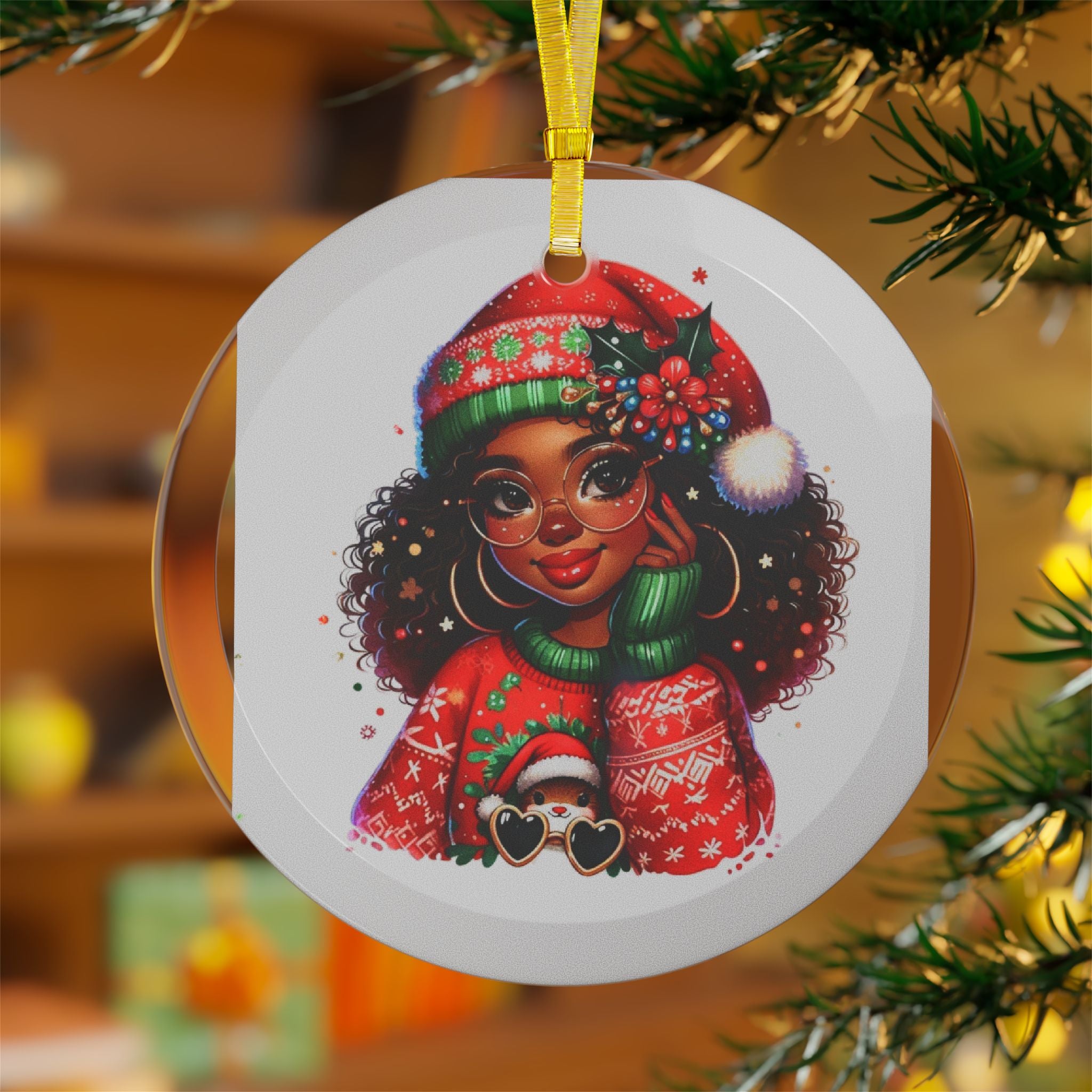 Festive Glass Ornaments, Christmas Decor, Holiday Decorations, Personalized Gifts, Character Designs, Tree Ornaments