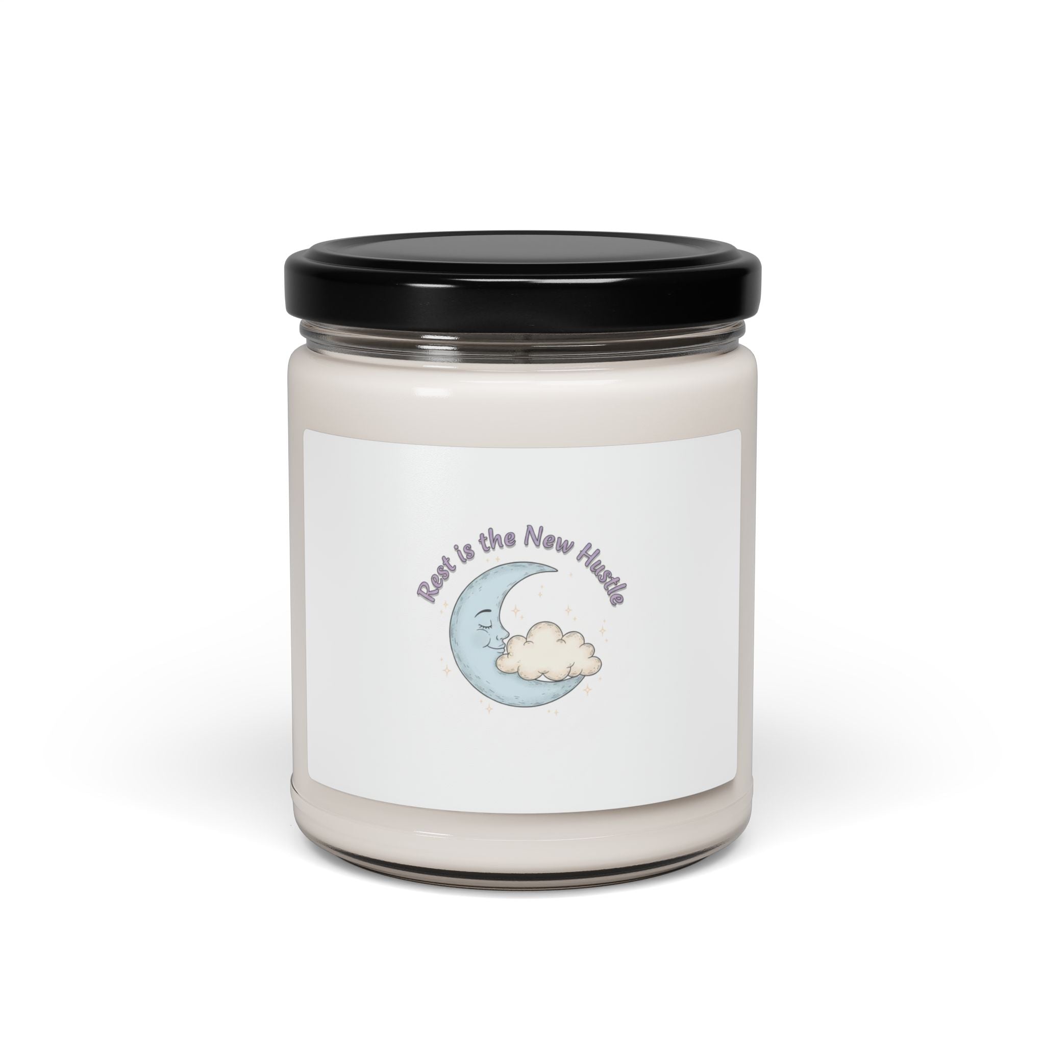 Rest Is The New Hustle Scented Soy Candle — Comfort & Relaxation (9oz)