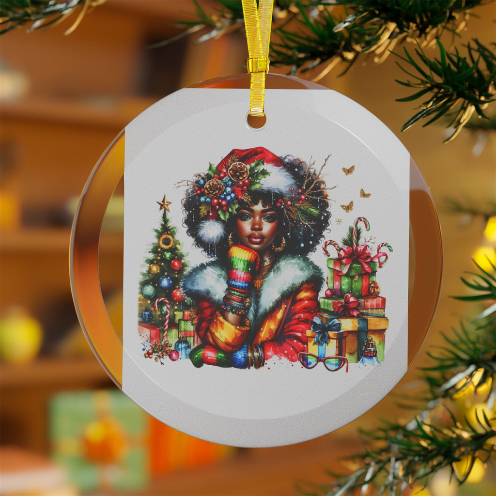 Queens of Christmas Glass Ornament — 'Beauty & Christmas Magic' Holiday Decor