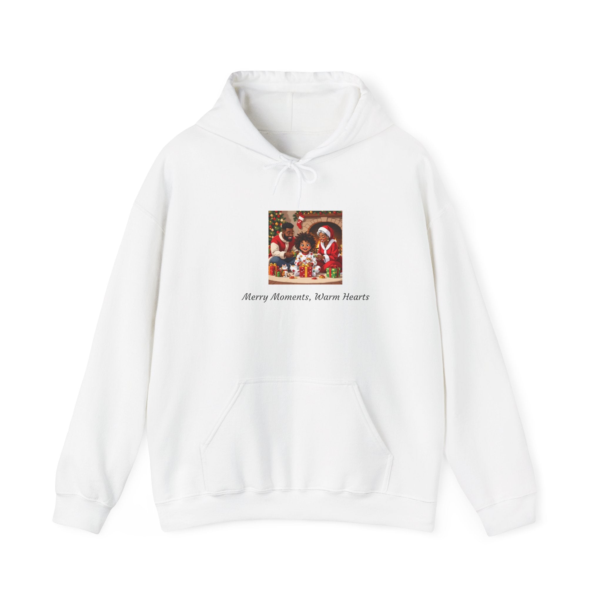 Cozy Holiday Sweatshirt | Merry Moments, Warm Hearts | Gift for Him, Her | Christmas Hoodie, Festive Apparel, Winter Wear
