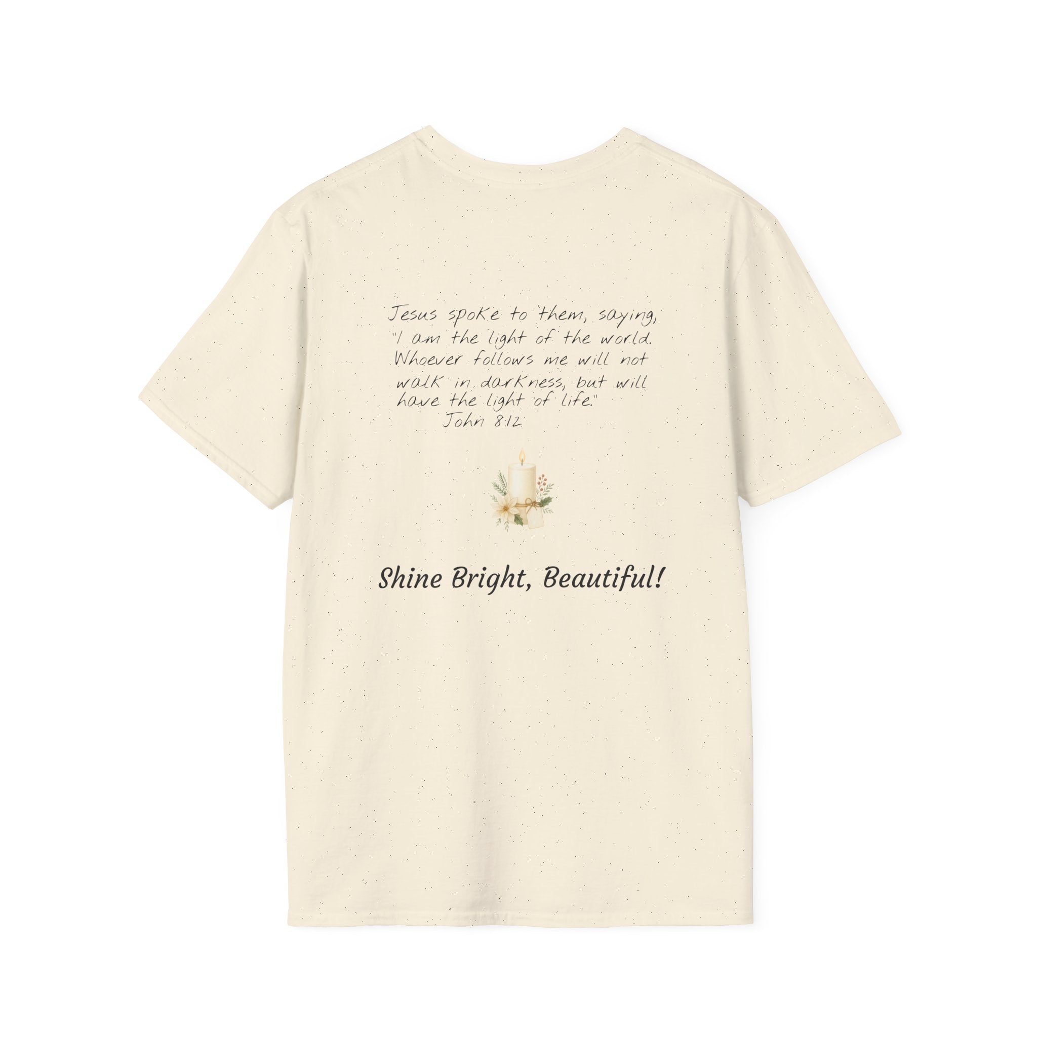 Queens of Christmas Cozy T-Shirt — “Jesus Is the Light of the World”