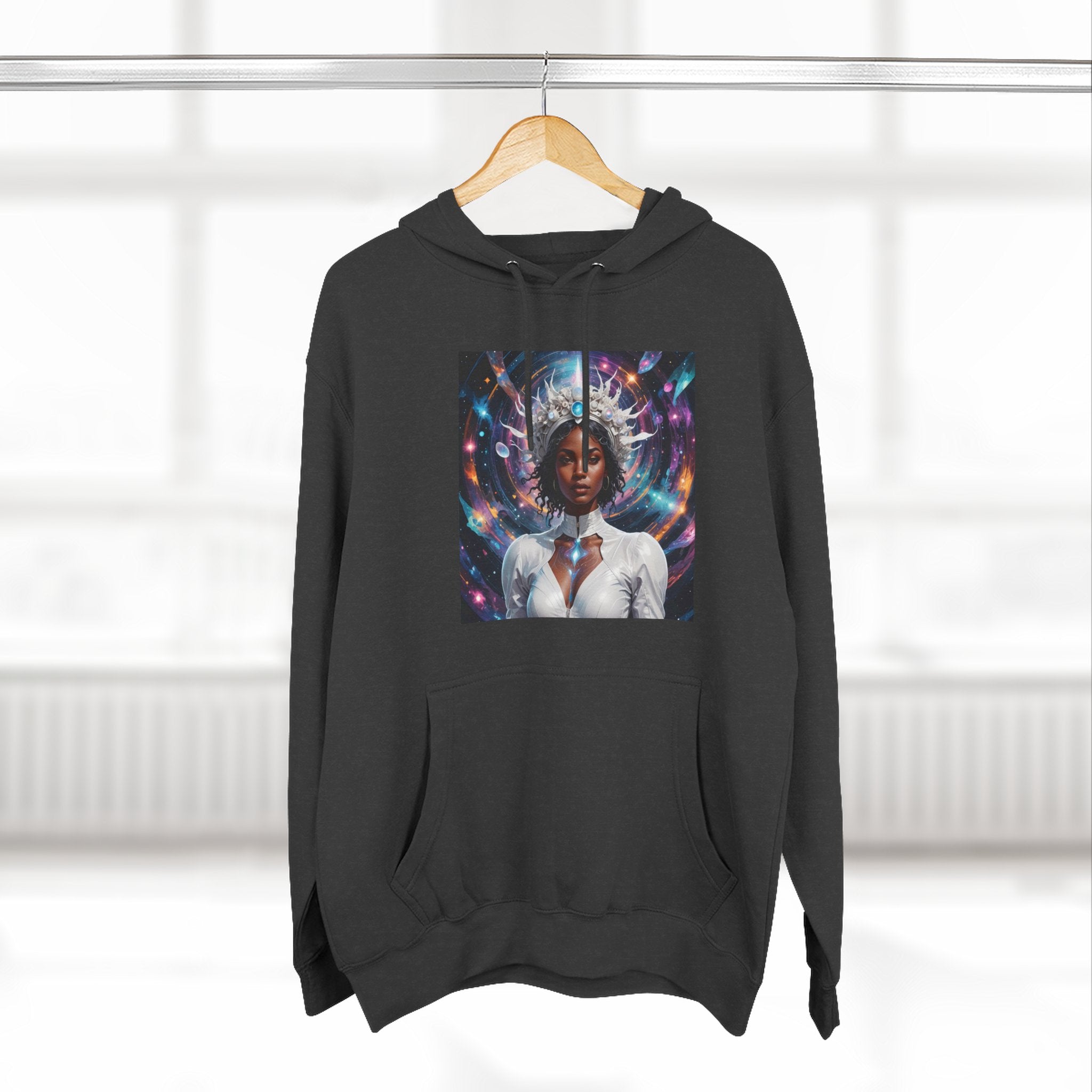 Stardust Soul Three-Panel Fleece Hoodie | Cosmic Art Pullover, Inspirational Gift, Unique Hoodie for Women, Spiritual Apparel, [...]