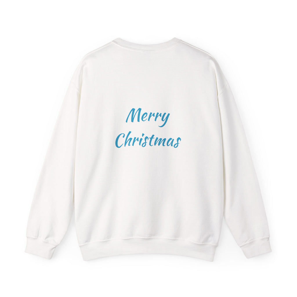 Christmas Sweatshirt - Blue Santa Claus Holiday Crewneck
