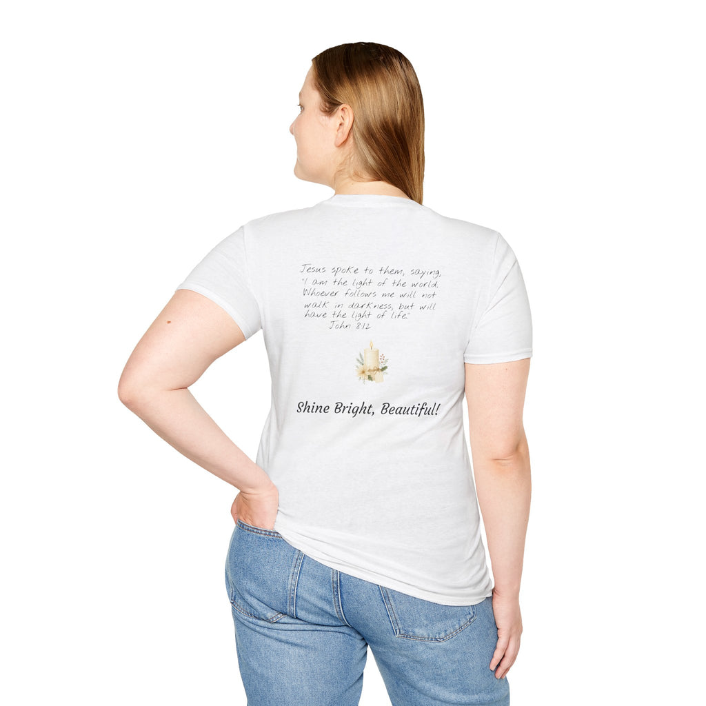 Queens of Christmas Cozy T-Shirt — “Jesus Is the Light of the World”