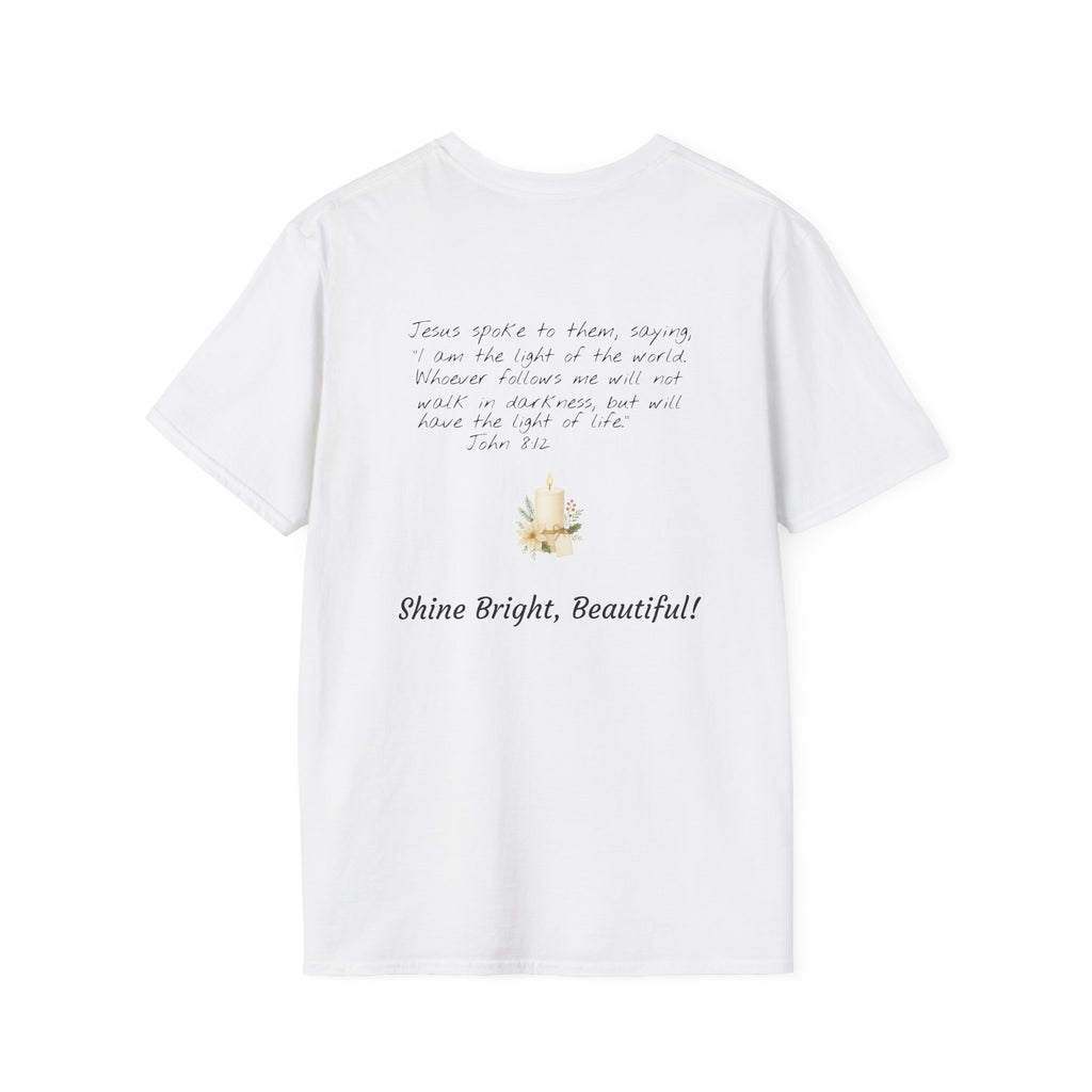 Queens of Christmas Cozy T-Shirt — “Jesus Is the Light of the World”