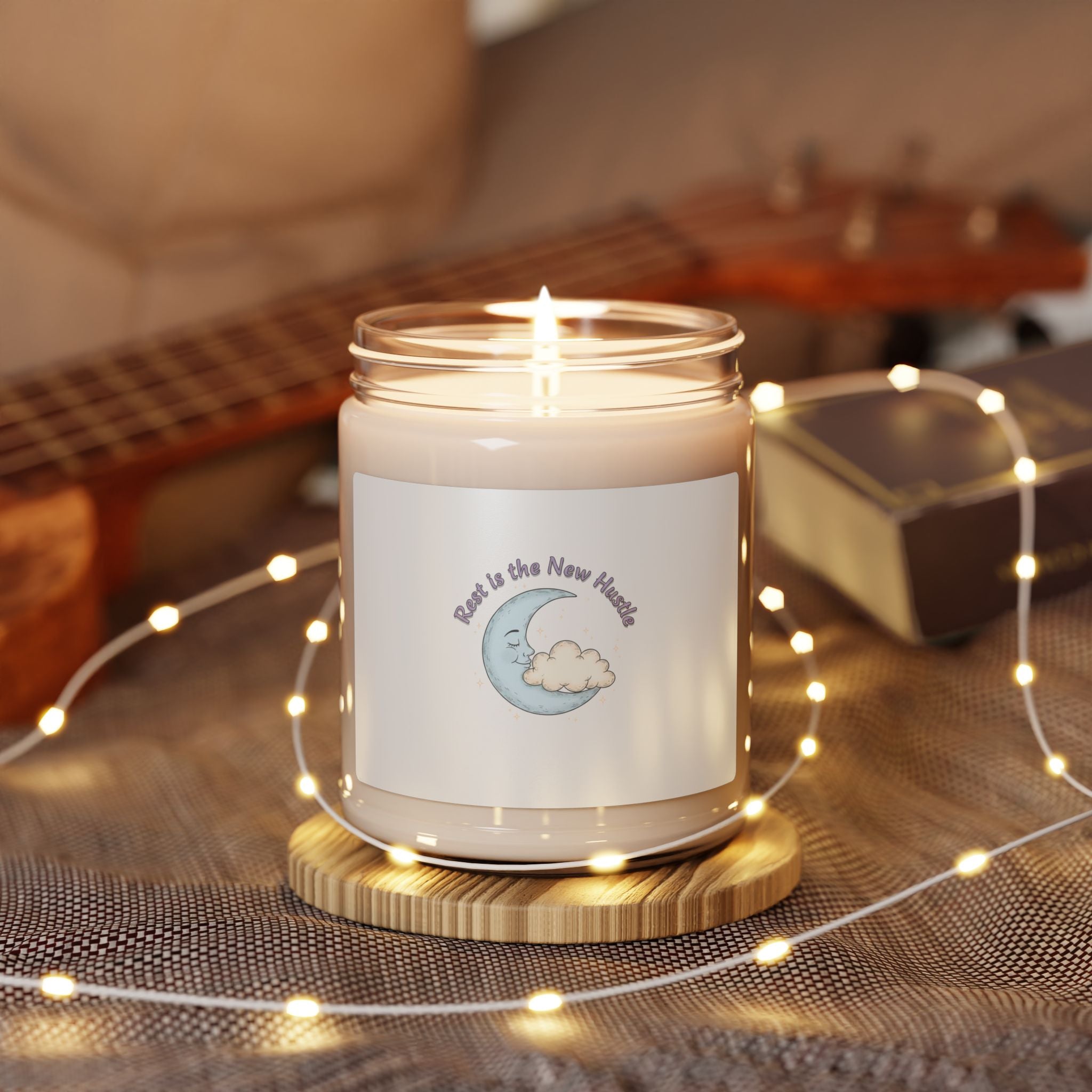 Rest Is The New Hustle Scented Soy Candle — Comfort & Relaxation (9oz)