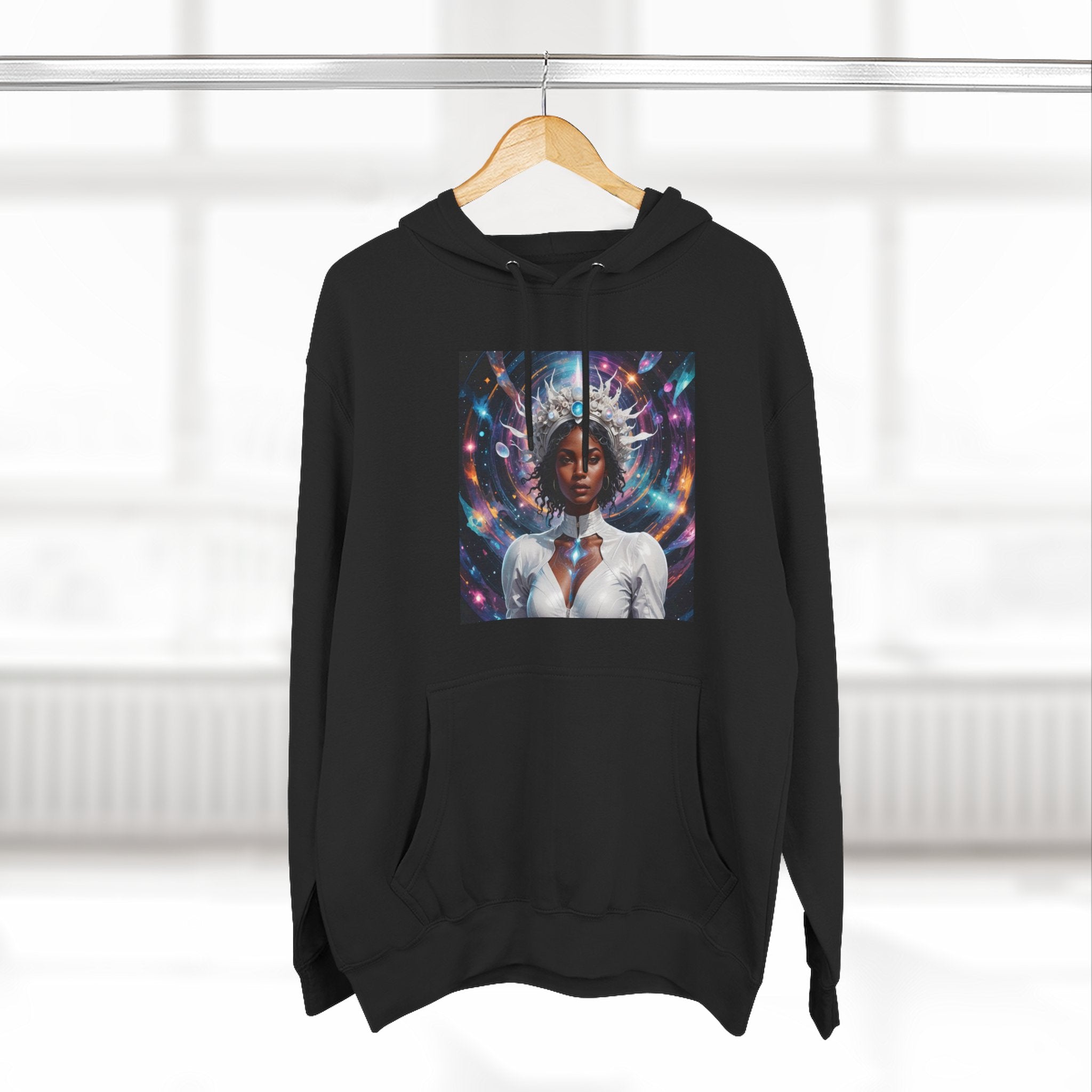 Stardust Soul Three-Panel Fleece Hoodie | Cosmic Art Pullover, Inspirational Gift, Unique Hoodie for Women, Spiritual Apparel, [...]