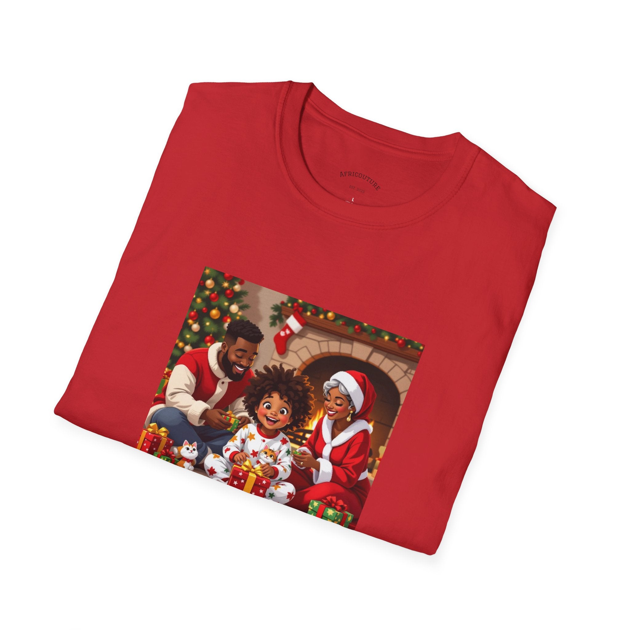 Christmas Family Moments T-Shirt | Softstyle Unisex Tee | Holiday Gift | Merry Moments | Warm Hearts