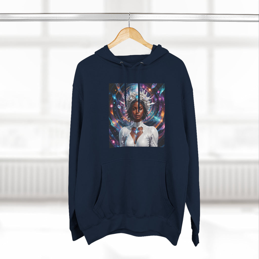 Stardust Soul Three-Panel Fleece Hoodie | Cosmic Art Pullover, Inspirational Gift, Unique Hoodie for Women, Spiritual Apparel, [...]