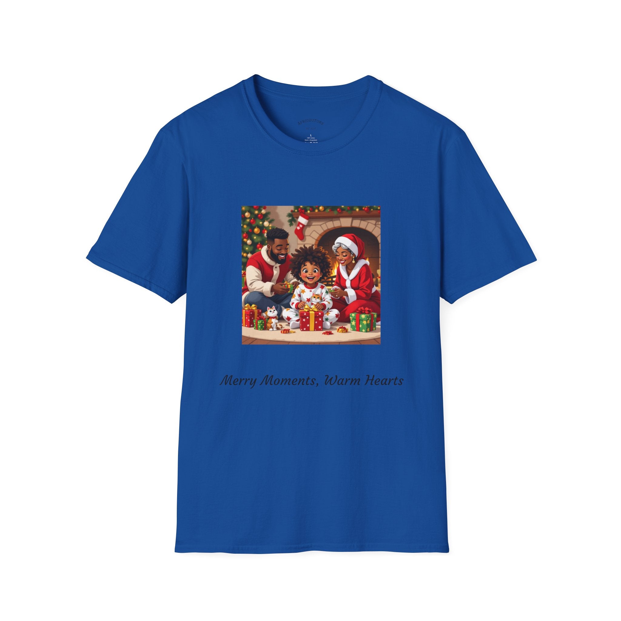Christmas Family Moments T-Shirt | Softstyle Unisex Tee | Holiday Gift | Merry Moments | Warm Hearts