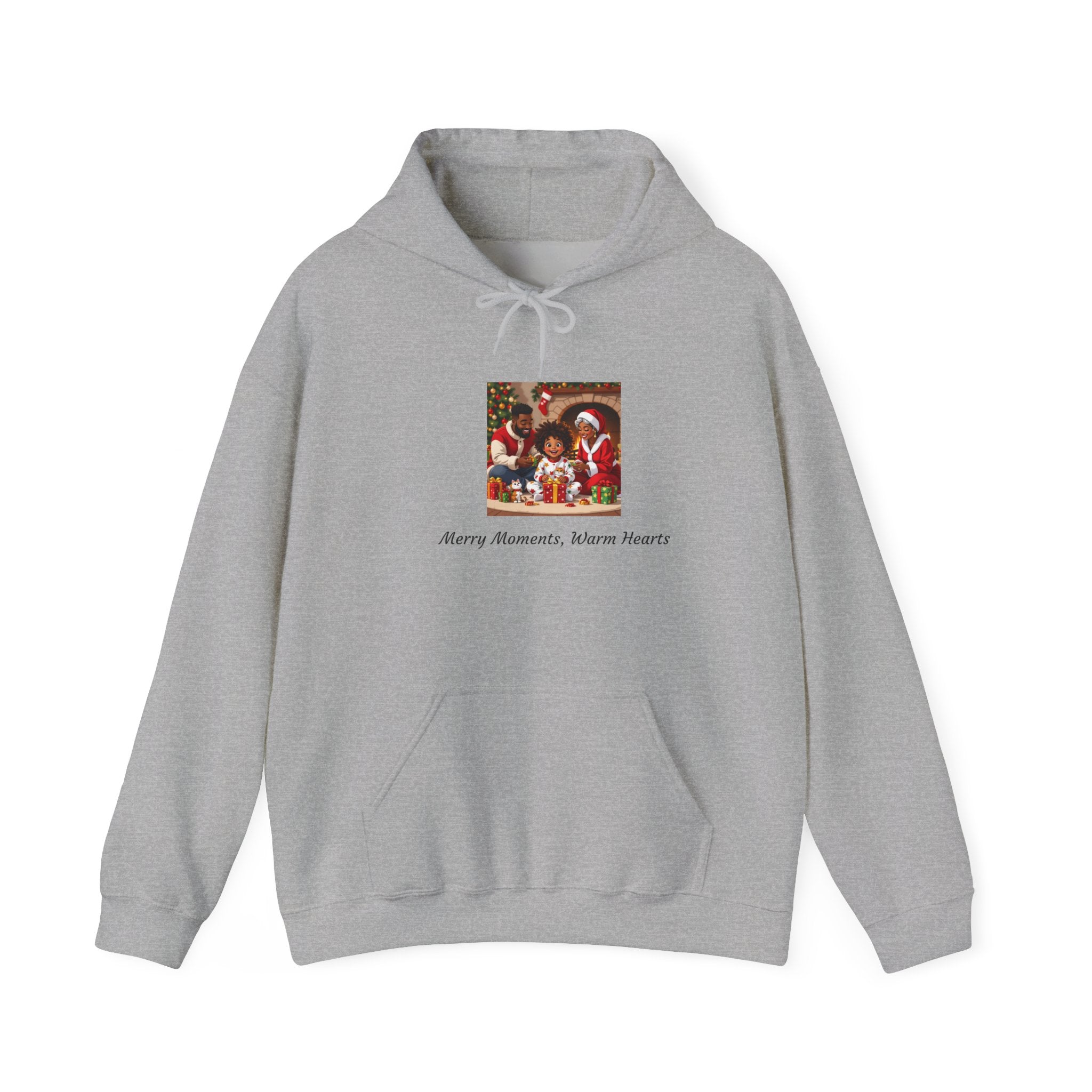 Cozy Holiday Sweatshirt | Merry Moments, Warm Hearts | Gift for Him, Her | Christmas Hoodie, Festive Apparel, Winter Wear